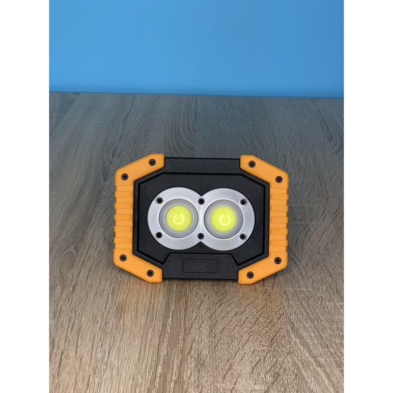 

Прожектор LED 20W COB 300LM 6500K IP64 с USB и аккум. жёлто-черный "LEMANSO" LMP92