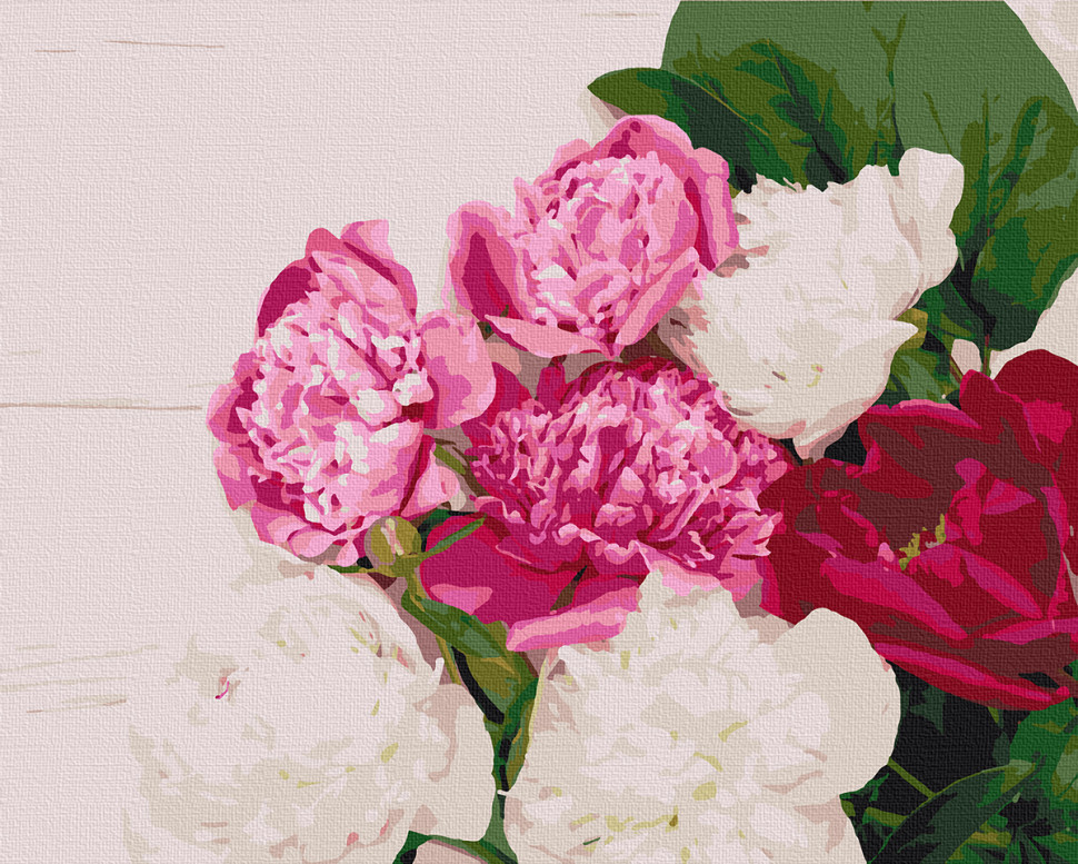 

Картина по номерам ART CRAFT 13107 40*50 см Пионовая фиеста