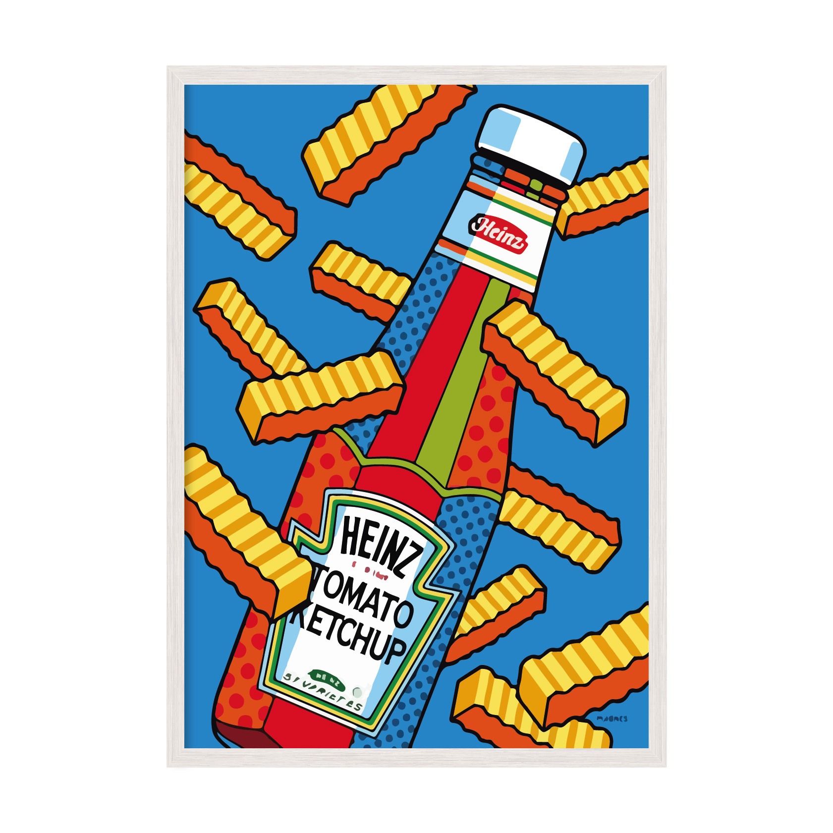 

Постер в рамке MY POSTER 420x594 мм White "HEINZ"