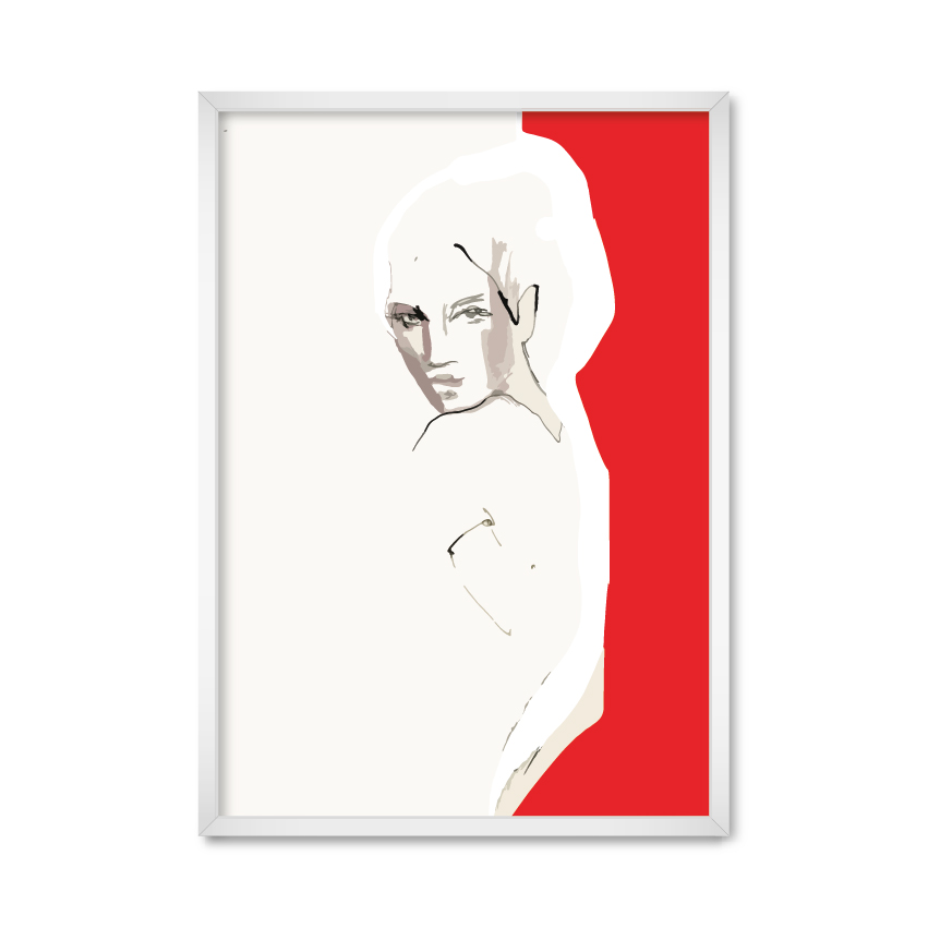 

Постер "Red girl" без стекла 42 x 59.4 см в белой рамке