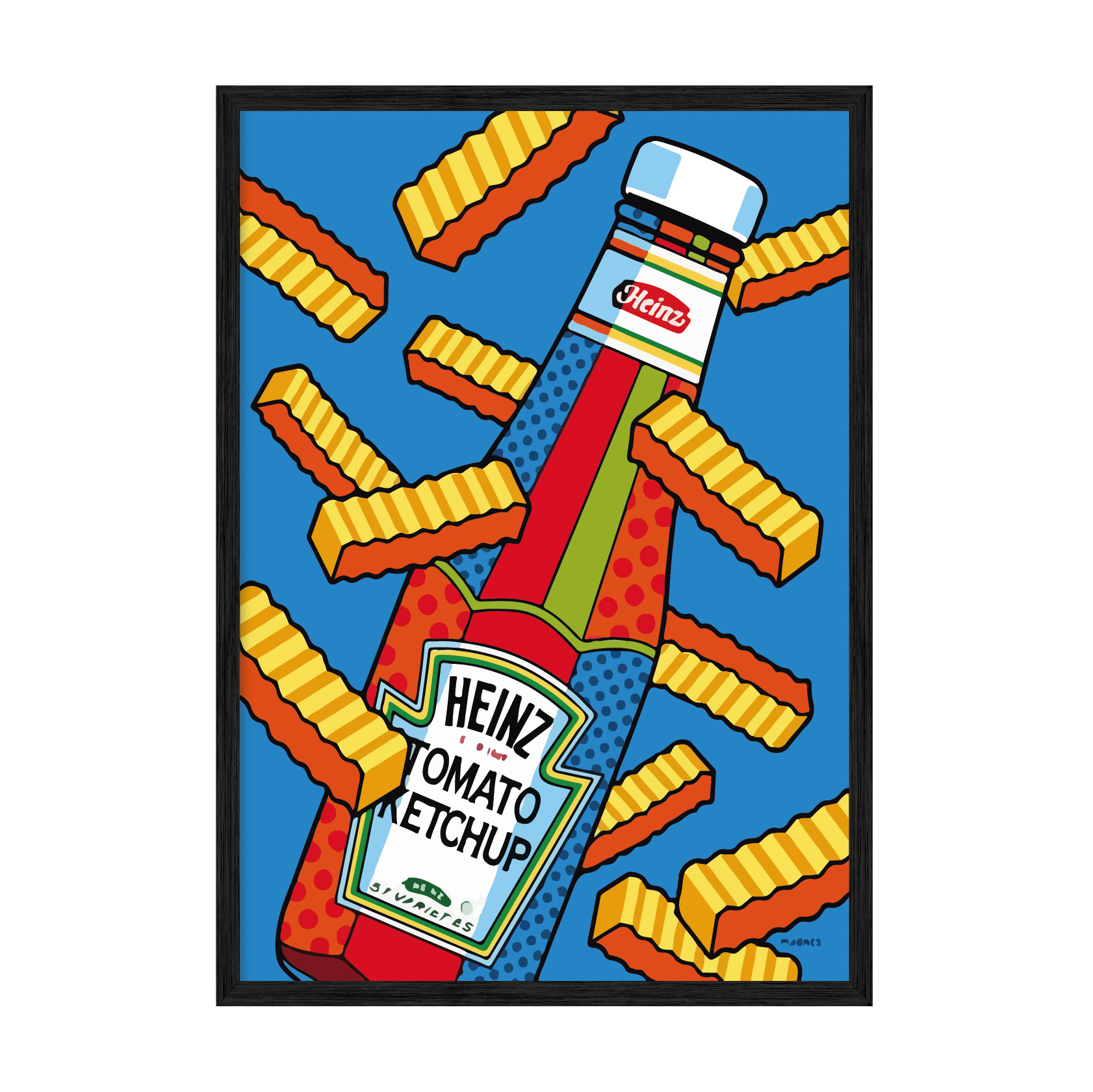 

Постер в рамке MY POSTER 420x594 мм Black "HEINZ"