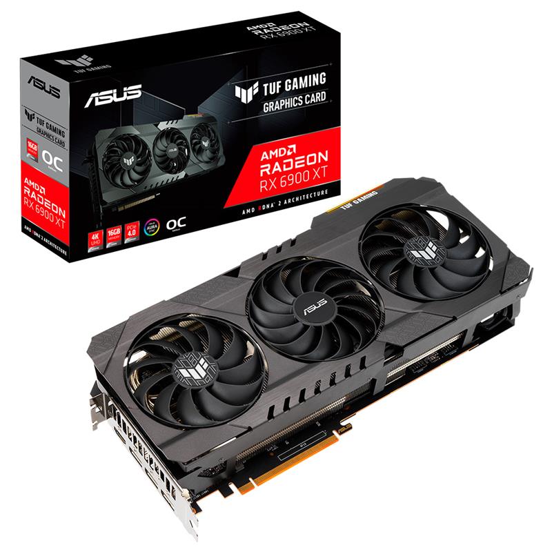 

Видеокарта AMD Radeon RX 6900 XT 16GB GDDR6 TUF Gaming OC Asus (TUF-RX6900XT-O16G-GAMING)