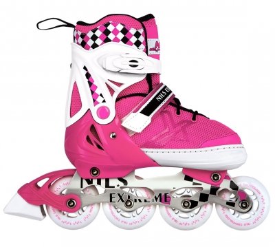 

Роликовые коньки Nils Extreme розовые Size 39-42 NA13911A (SKL41-227638)
