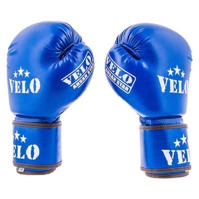 

Боксерские перчатки Velo синие 8oz Ahsan Star Flex (SKL11-281382)