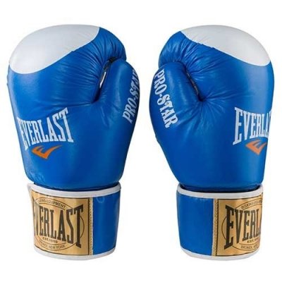 

Боксерские перчатки Everlast кожаные синие 8oz Pro Star (SKL11-289556)