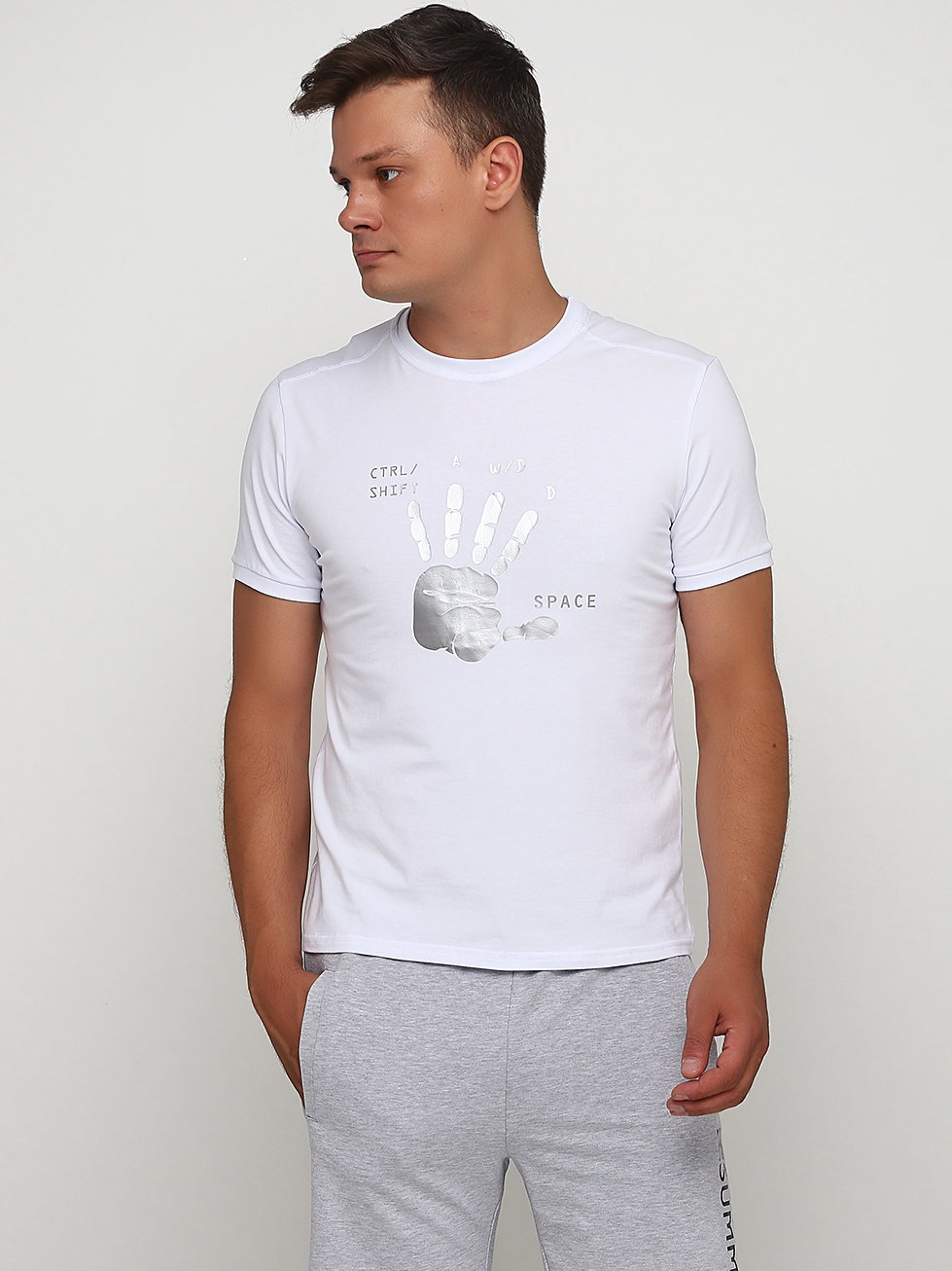

Футболка Malta 19М440-24-П2 Palm-Silver ХL (50) Белая
