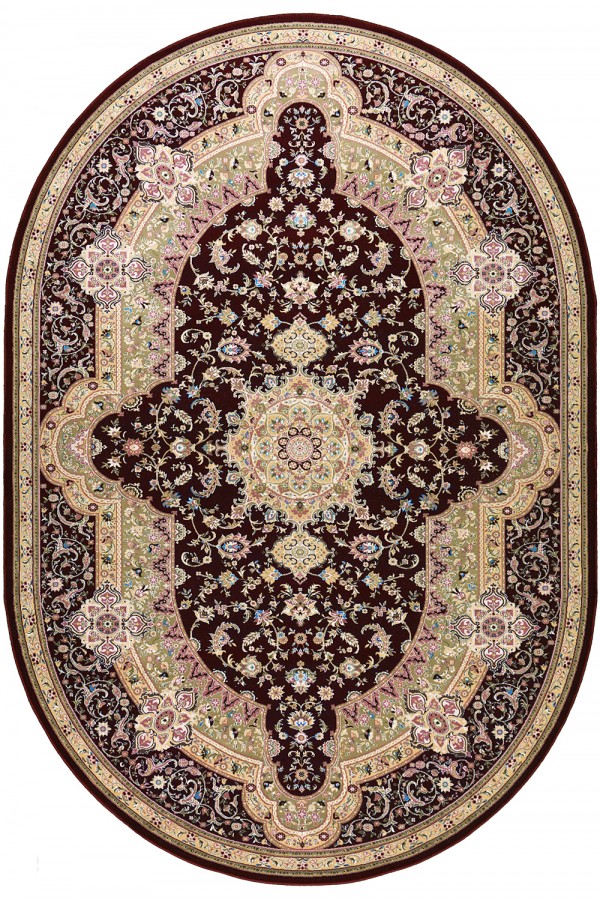 

Ковер ROYAL KERMAN 0804A 0.8 x 1.5 м Красный Овал