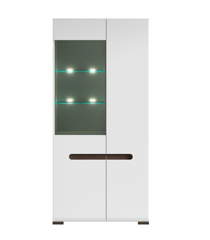 

Витрина BRW (Black Red White) Ацтека REG1W1D/21/9 Белый / Белый Глянец