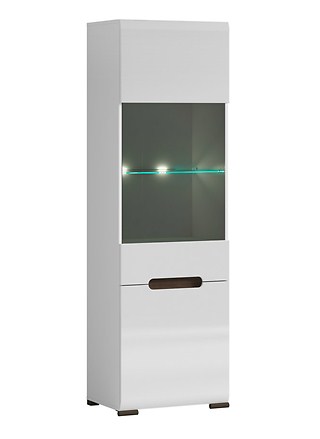 

Витрина BRW (Black Red White) Ацтека REG1W1D/21/6 Белый / Белый Глянец