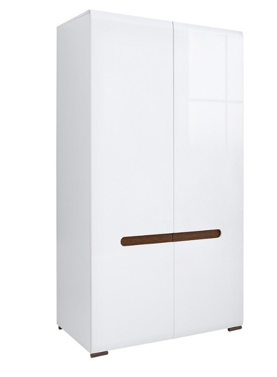 

Шкаф платяной BRW (Black Red White) Ацтека SZF2D/21/11 Белый / Белый Глянец