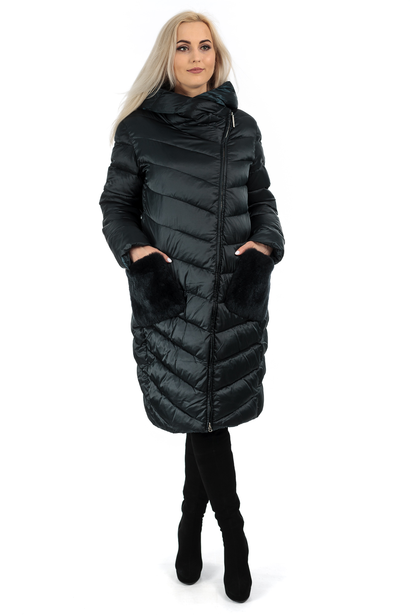 

Пуховик КОМ.4015 ТемноСинiй 2XL (К501)