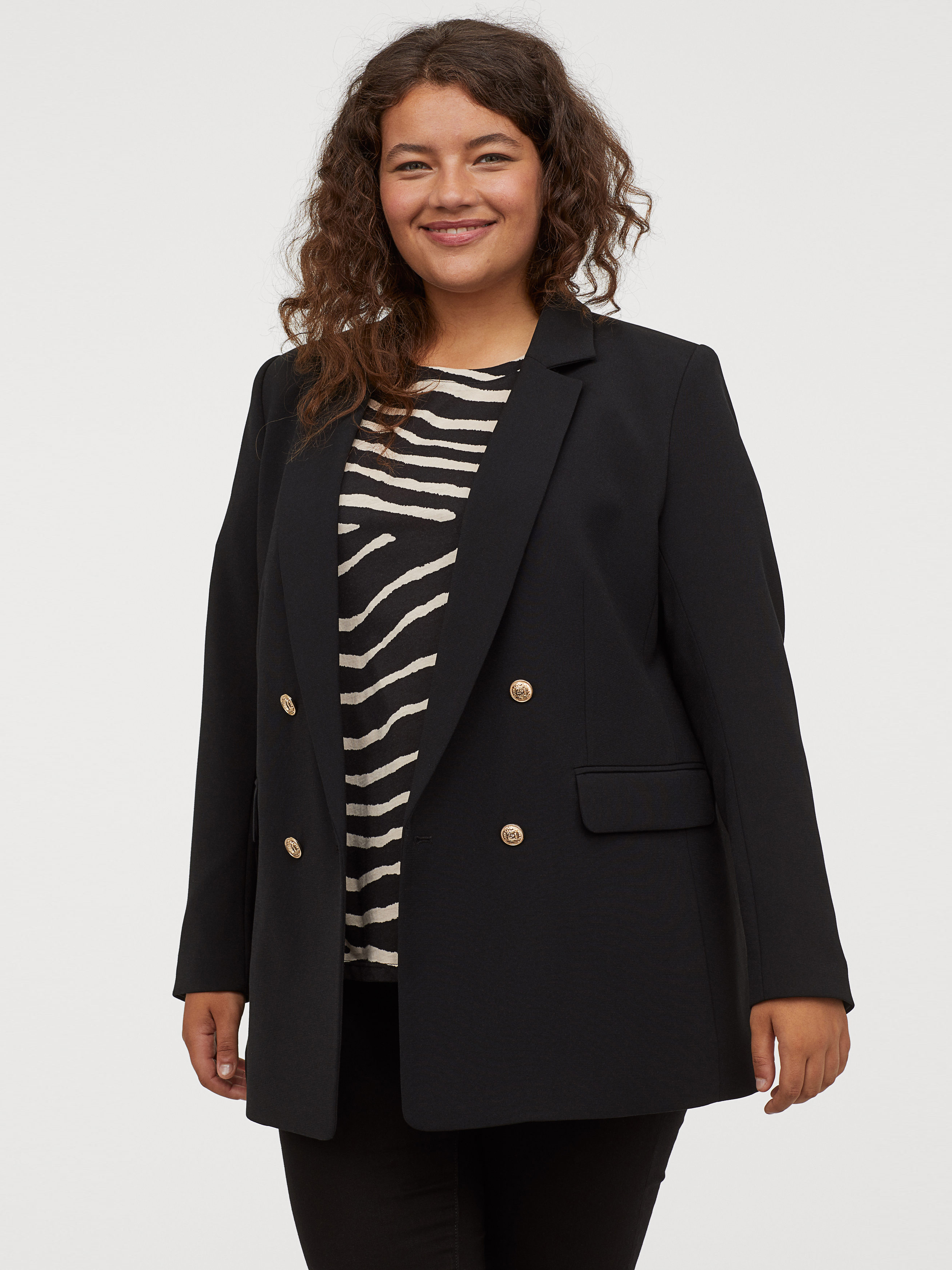 

Жакет H&M 0812218-0 3XL Черный