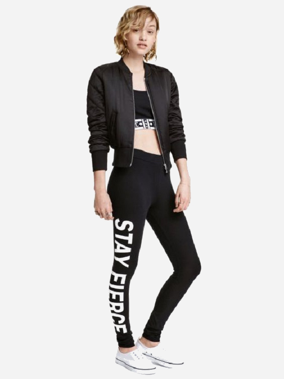 

Леггинсы H&M 0426541-4 L Черные