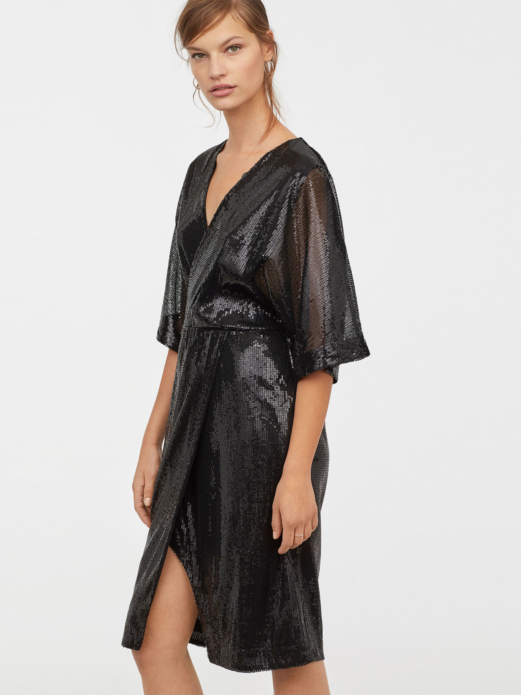 

Платье H&M 0682334-8  Черное, Платье H&M 0682334-8 34 Черное