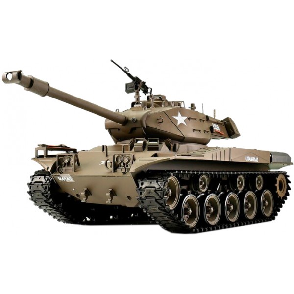 

Танк на радиоуправлении 1:16 Heng Long Bulldog M41A3 с пневмопушкой и и/к боем (Upgrade)