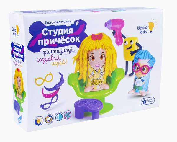 

Набор для лепки "Студия причесок" - GENIO KIDS (TA1085)