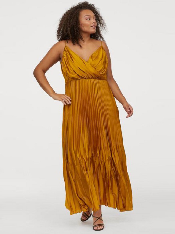 

Платье H&M 0811666-0 2XL Горчичное