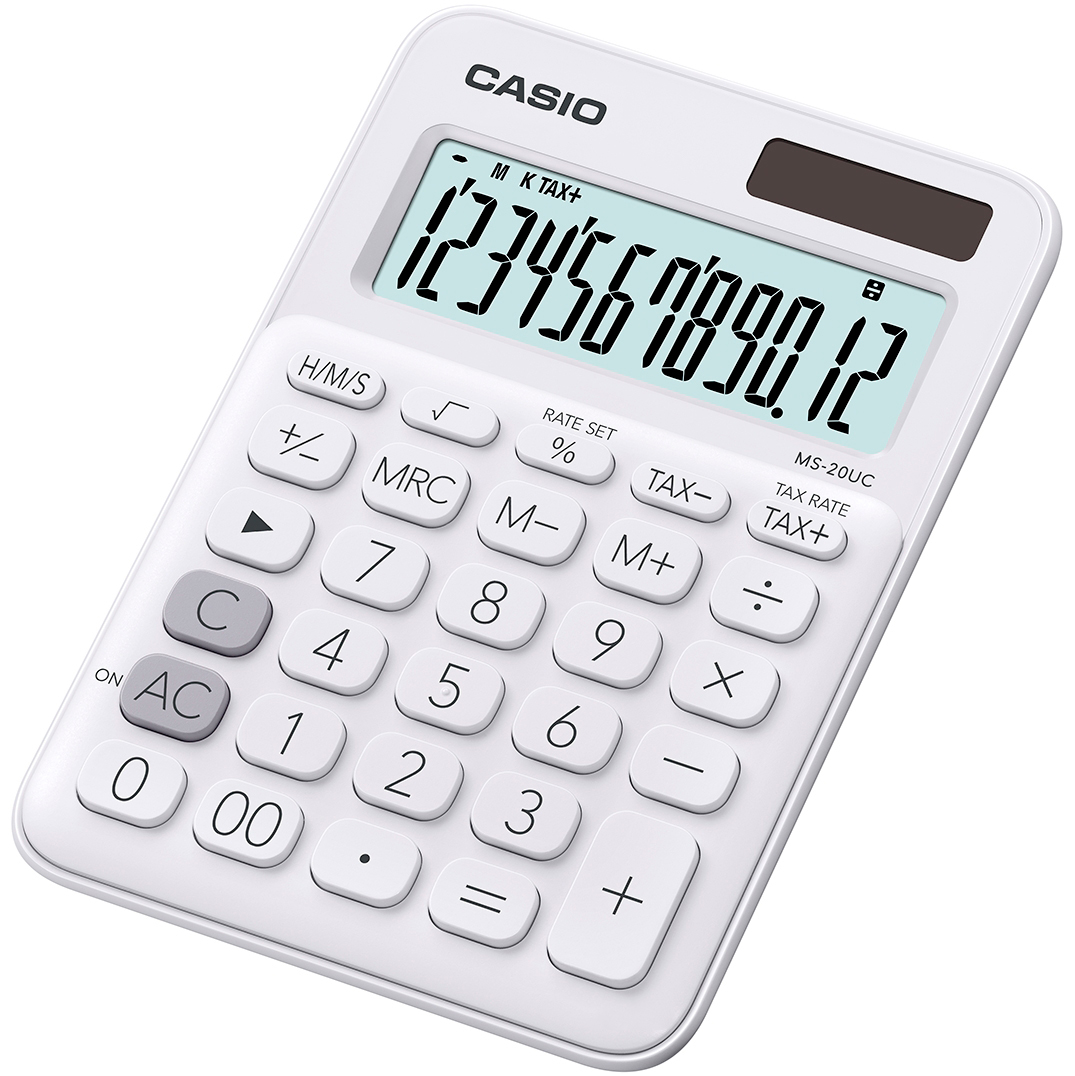 

Калькулятор Casio 12 разрядный 105х149.5х22.8 (MS-20UC-WE-S-ES)