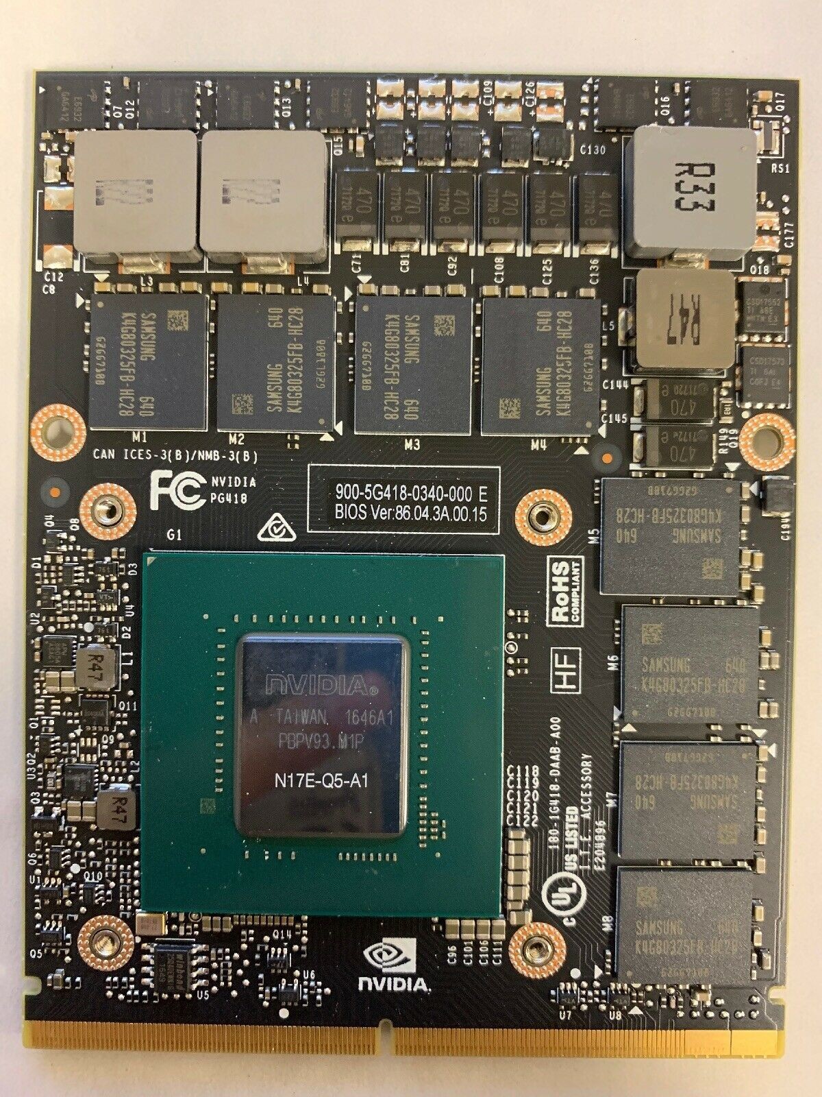 

NVIDIA Quadro P5000 MXM