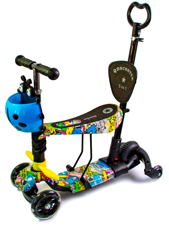 

Самокат деткаий Scooter "Божья коровка" 5in1 Graffity (4-х колесный)