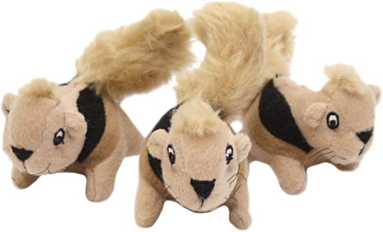 

Игрушка для собак Outward Hound Squeakin' Squirrels 3Pk Brn Белки коричневые 3 шт