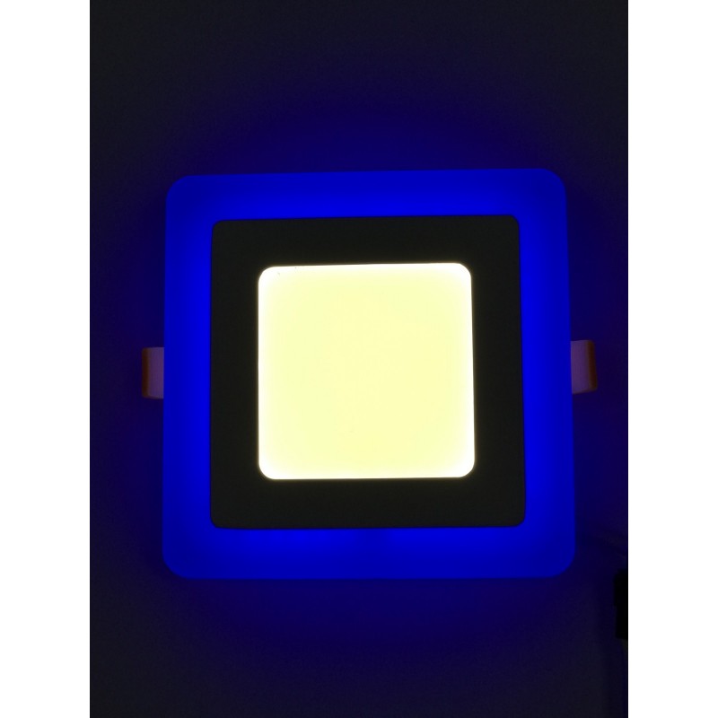 

LED панель 12+4W с синей подсветкой 4500K квадрат "LEMANSO" LM501