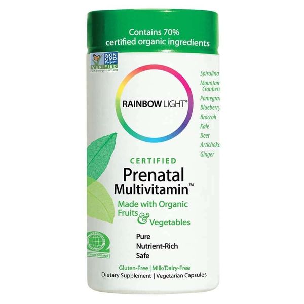 

Витамины для беременных Prenatal Multivitamin Rainbow Light 120 капсул (RL052)