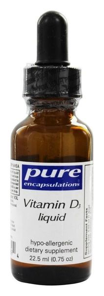 

Витамин D3 Vitamin D3 liquid Pure Encapsulations 22.5 мл (PE036)