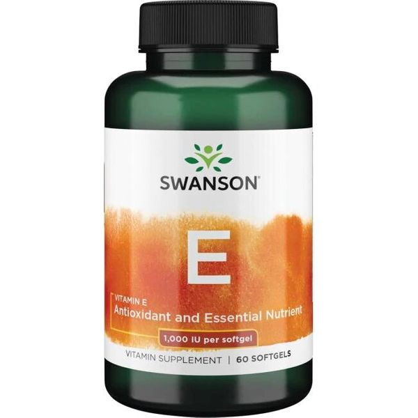 

Витамин Е Vitamin E Swanson 1000 МЕ 450 мг 60 капсул (SW150)