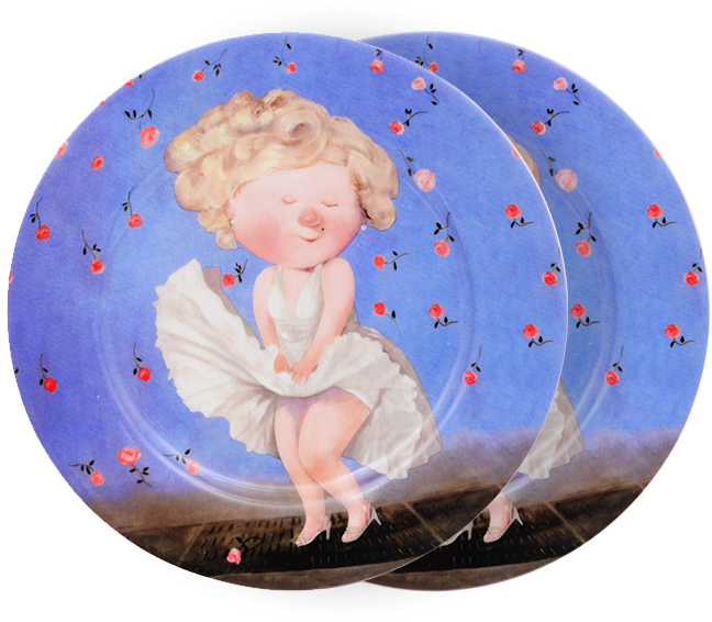 

Набор тарелок Lefard Гапчинская Мэрилин Монро 2 шт 19 см (924-500)