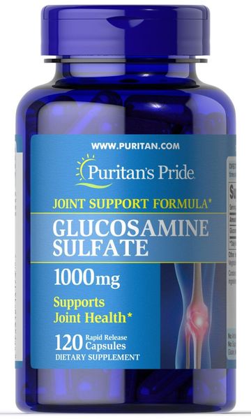 

Глюкозамин сульфат Glucosamine Sulfate Puritan's Pride 1000 мг 120 капсул (PP103)