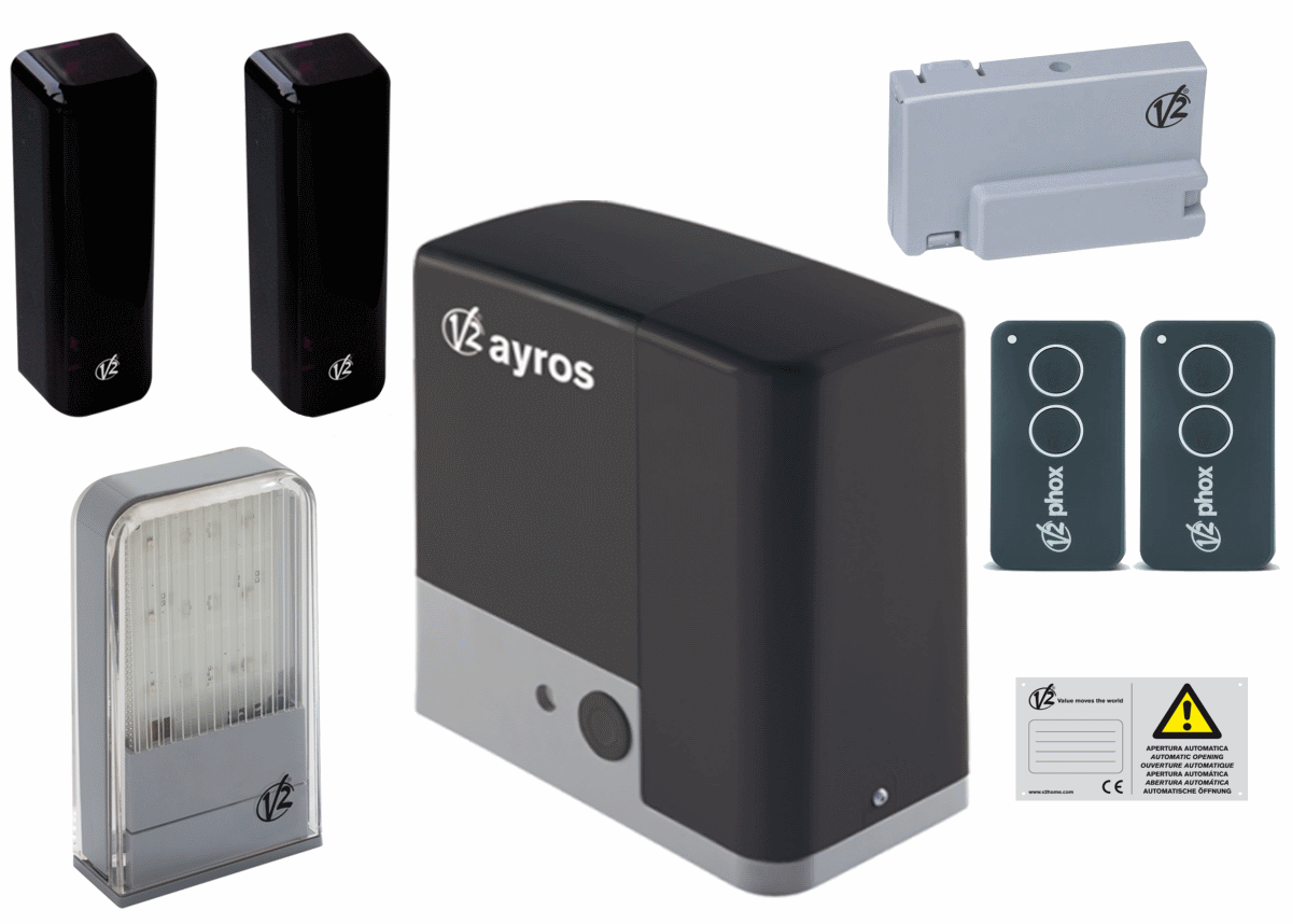 

Комплект автоматики для откатных ворот V2 Kit Ayros 400D-230V Full (30C077)