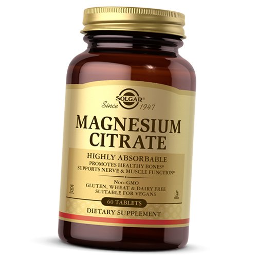 

Магний Цитрат, Magnesium Citrate, Solgar 60таб (36313080)