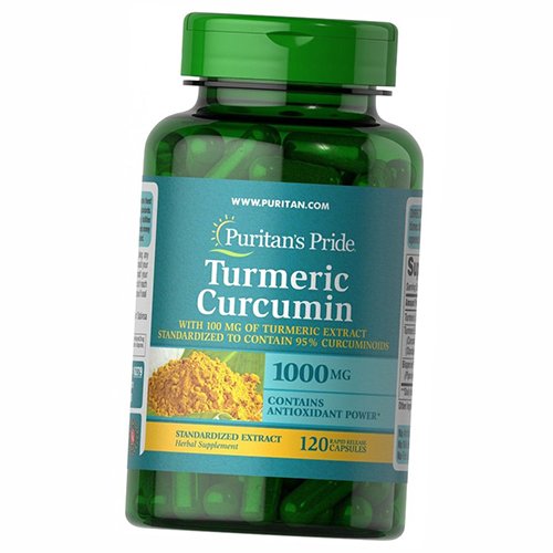 

Экстракт корня куркумы, Turmeric Curcumin with Bioperine, Puritan's Pride 120капс (71367018)