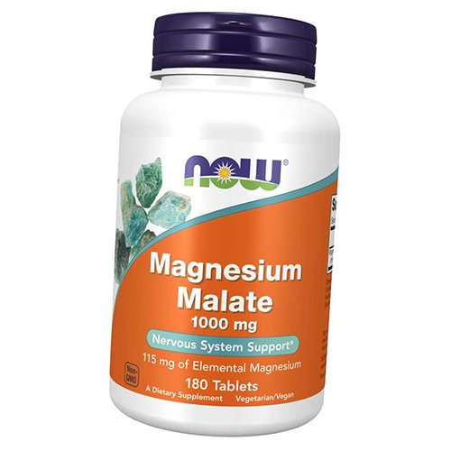 

Магний Малат, Magnesium Malate 1000, Now Foods 180таб (36128379)