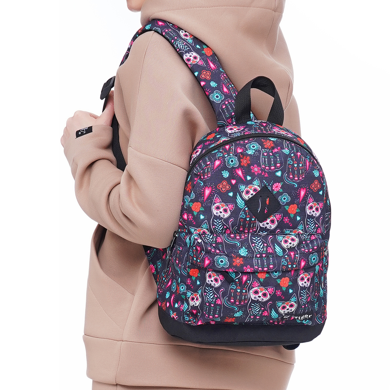 

Рюкзак Tiger Little Print+ Коты скелеты
