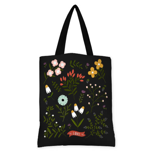 

Сумка женская тканевая Original Presentville Love flowers 40x45 см