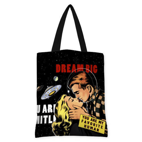 

Сумка женская тканевая Original Presentville Dream big 40x45 см