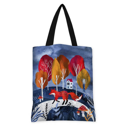 

Сумка женская тканевая Original Presentville Лиса в лесопосадке 40x45 см