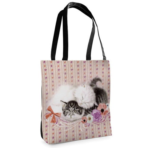 

Сумка женская тканевая Tenderness Presentville Котята спят 37х33 см