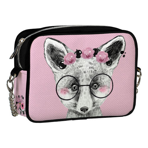 

Сумка на цепочке Cherie Presentville Лисичка с очками 21x17x7 см