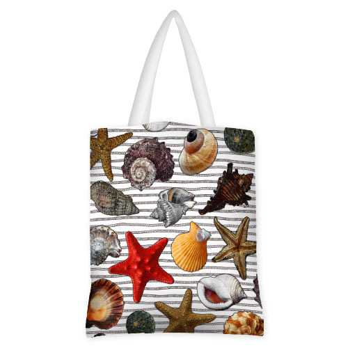 

Сумка женская тканевая Original Presentville Морские ракушки 40x45 см