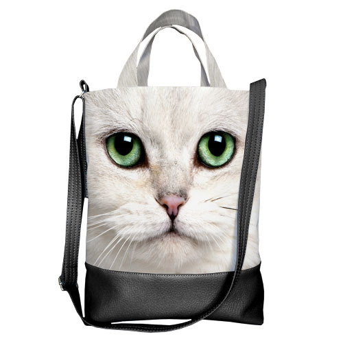 

Сумка городская City Presentville Белая кошка 34х40х11 см