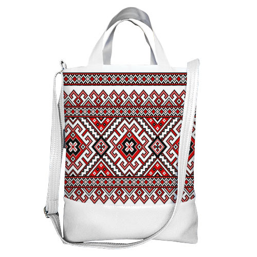 

Сумка городская City Presentville Украинский красный орнамент 34х40х11 см