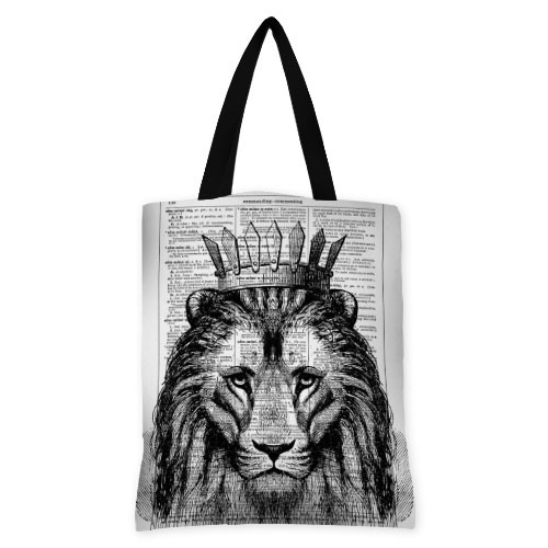 

Сумка женская тканевая Original Presentville Лев в короне 40x45 см