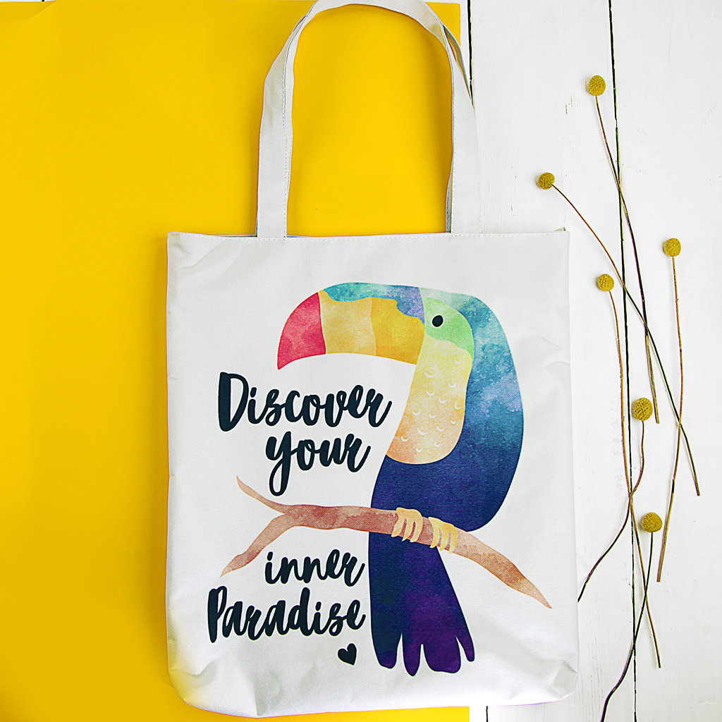 

Сумка женская тканевая Original Presentville Discover your inner Paradise 40x45 см