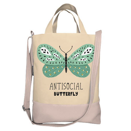 

Сумка городская City Presentville Antisocial butterfly 34х40х11 см