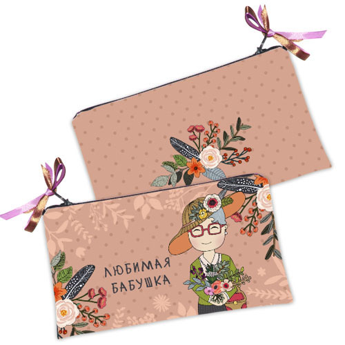 

Косметичка женская Presentville Любимая бабушка 20x12 см