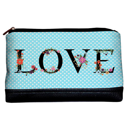 

Косметичка дорожная Lovely Presentville Love на голубом фоне 26x15x8 см