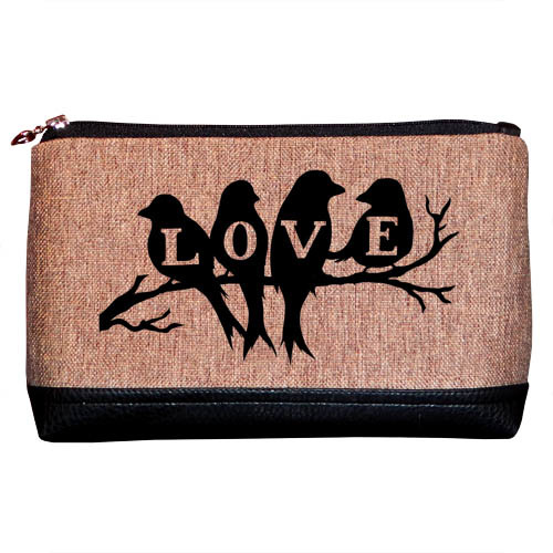 

Косметичка дорожная Lovely Presentville Love птички на ветке 26x15x8 см